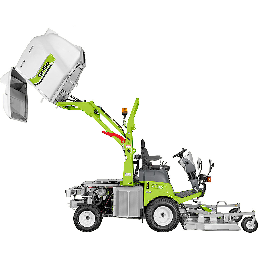 GRILLO magas ürítésű frontkaszás fűnyíró traktor FD 2200 4WD ( Vágóasztallal ) - Image 7