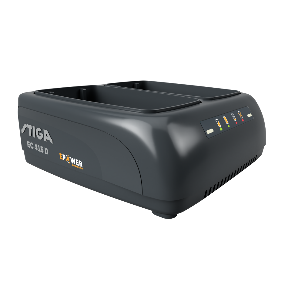 STIGA dupla akkumulátortöltő EC 415D